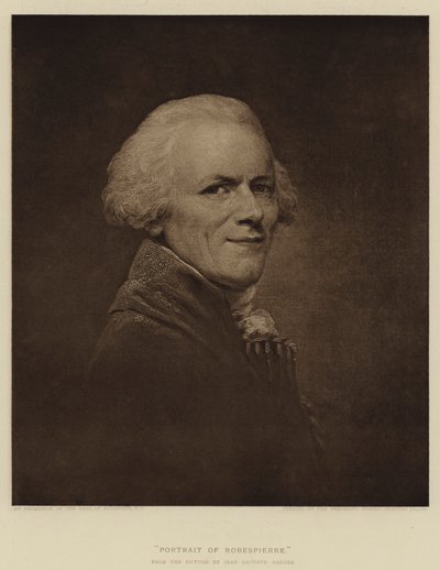 Portrait of Robespierre by Jean Baptiste Greuze